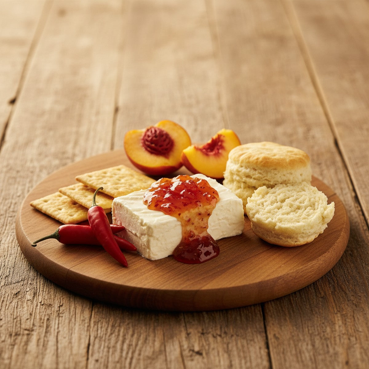 álarita pepper jelly over cream cheese with crackers