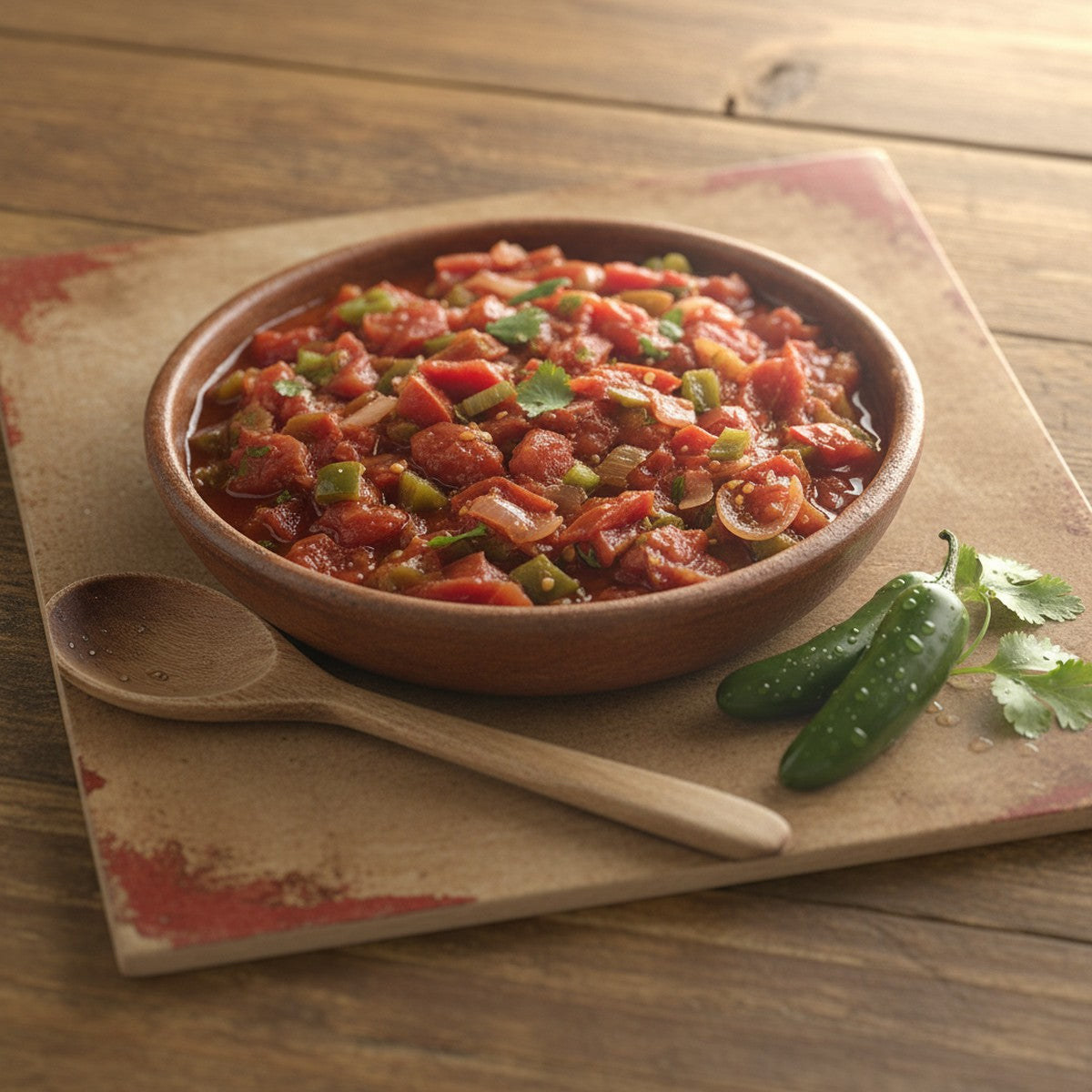 Fresh small-batch álarita salsa with jalapeño and cilantro